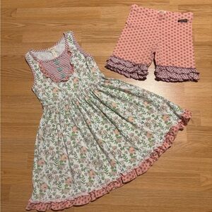 “Matilda Jane” dress with matching shorties size 10/12 in great condition